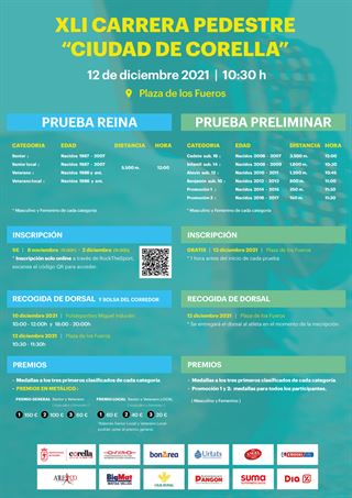 Resultados XLI CARRERA PEDESTRE CIUDAD DE CORELLA